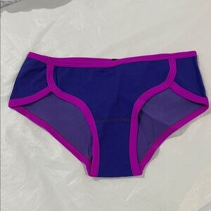 PINK Victoria's Secret Deep Blue Panties with Pink Trim